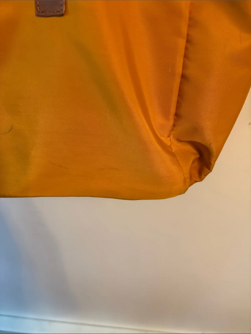 Teacher Tote—Mustard Tote Bag with Brown Handles